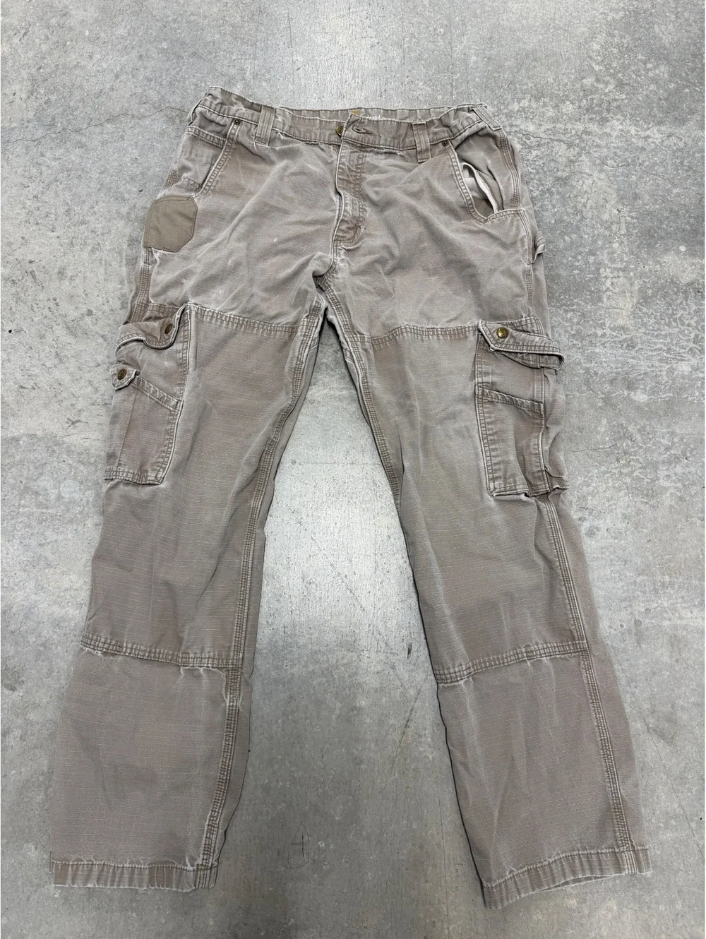 Carhartt Canvas Cargo Pants Relaxed Fit Desert Tan B342-DES Mens 38x34